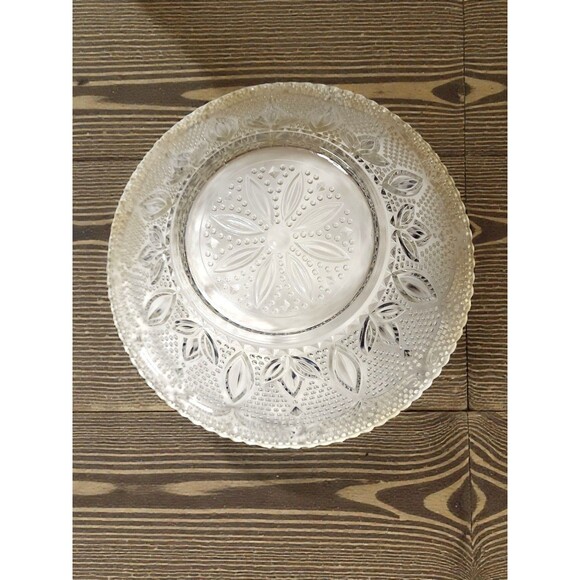 Vintage Pair Clear Glass Hobnail Bowls 10.5" Large Salad Serving Set - No Chips - Picture 4 of 5